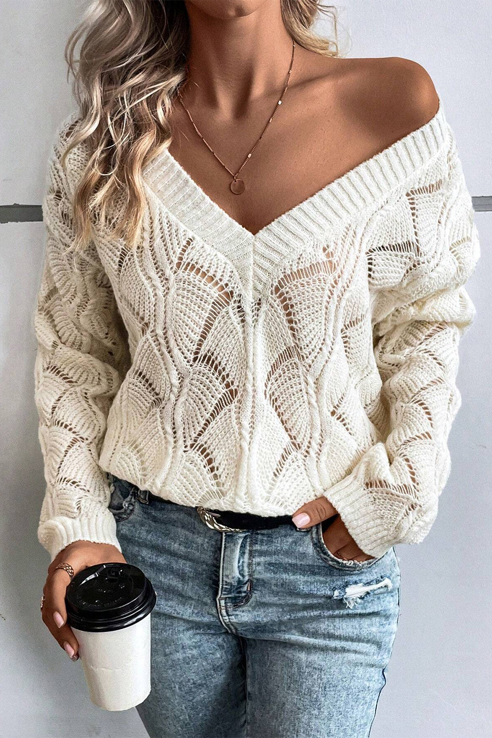 Drop Shoulder Knit Jersey
