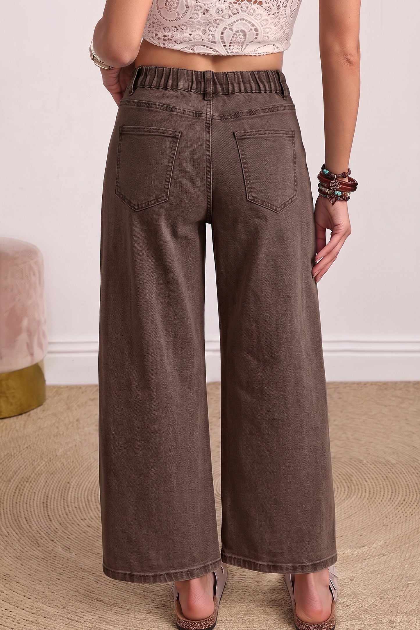 Ankle-length Barrel Jeans