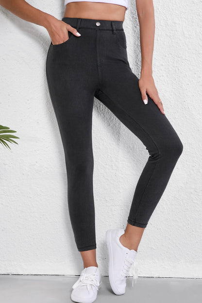 Black High Waist Jeggings