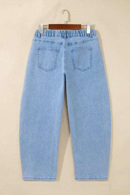 Ankle-length Barrel Jeans