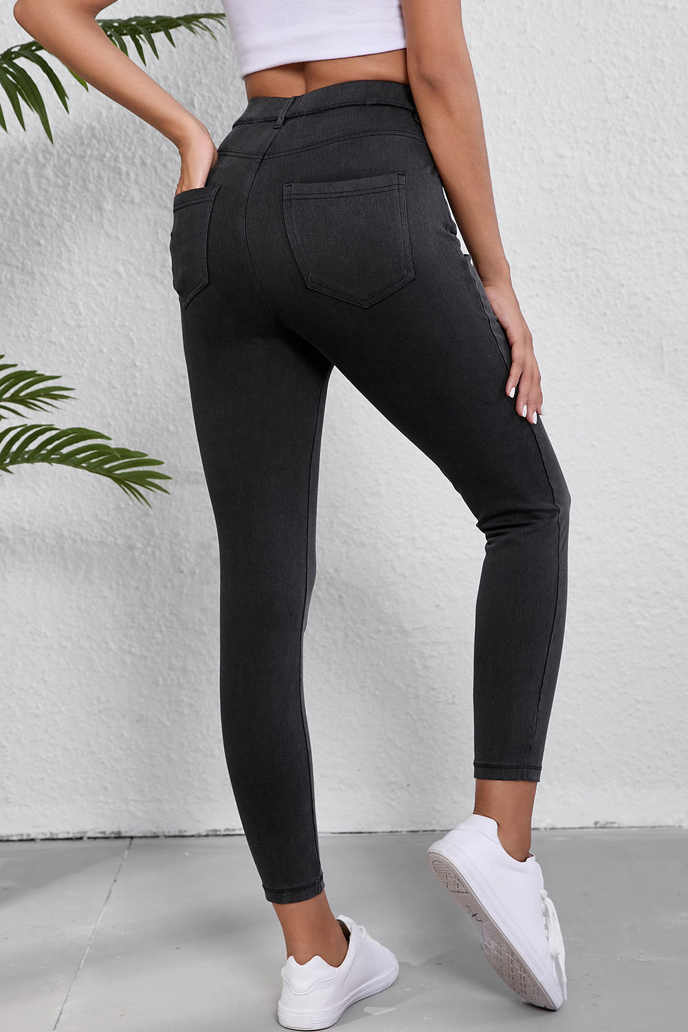 Black High Waist Jeggings