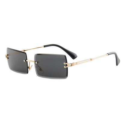 Black frameless sunglasses