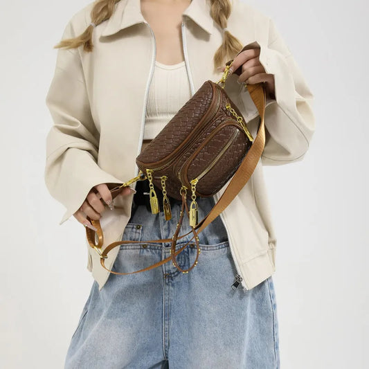 Brown & Gold Crossbody