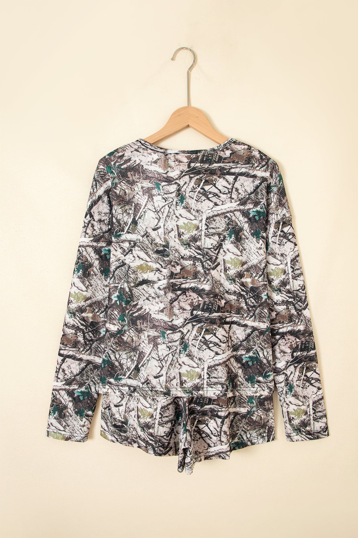 Camo Top & Shorts Two Piece Set