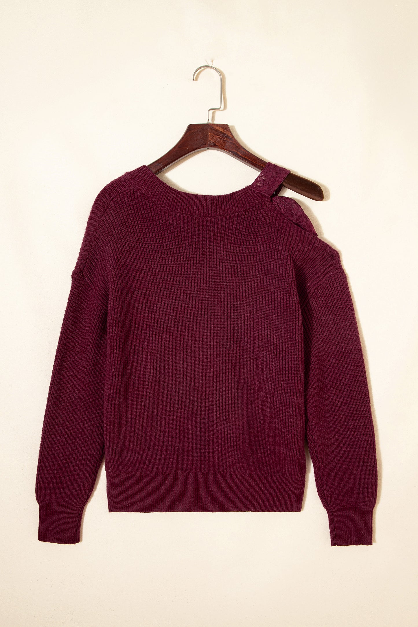 Burgundy Bow Asymmetric Jersey
