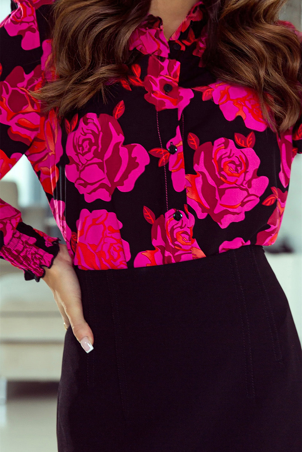 Rose Floral Blouse