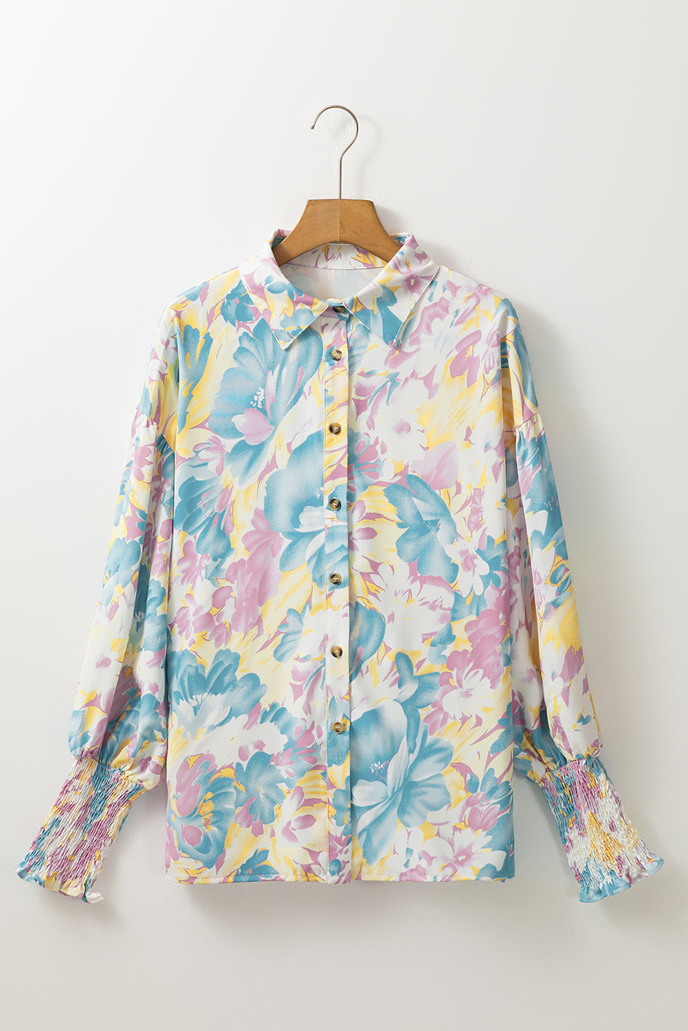 Yellow Floral Oversized Blouse