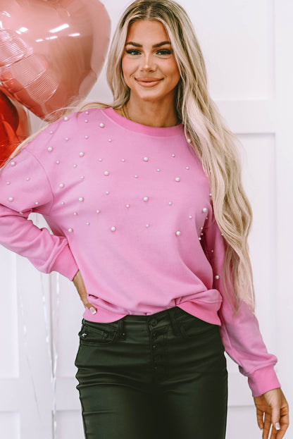 Pink Pearl Crew Neck Sweatshirt