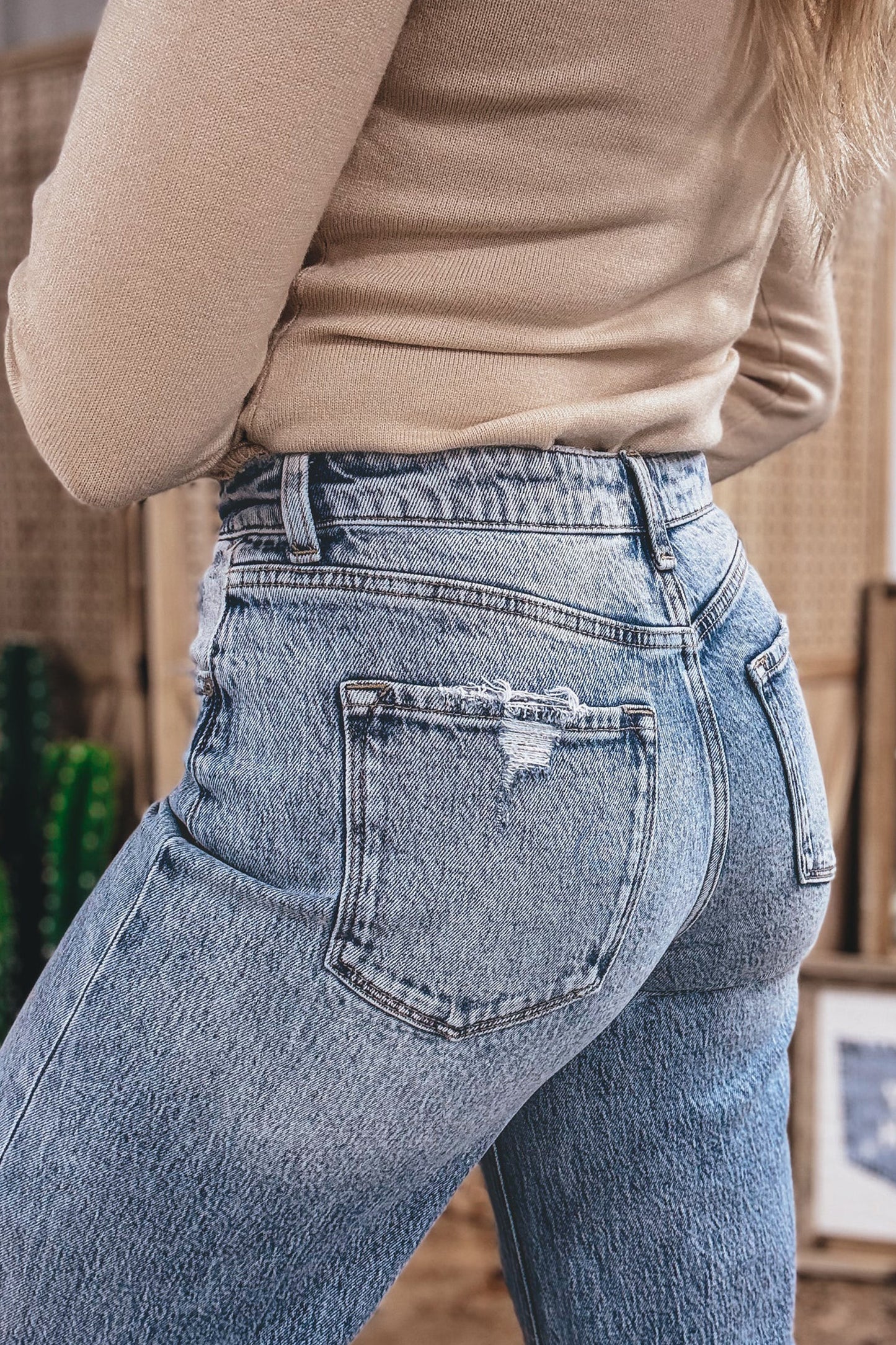 Ashleigh Blue Straight Loose Jeans