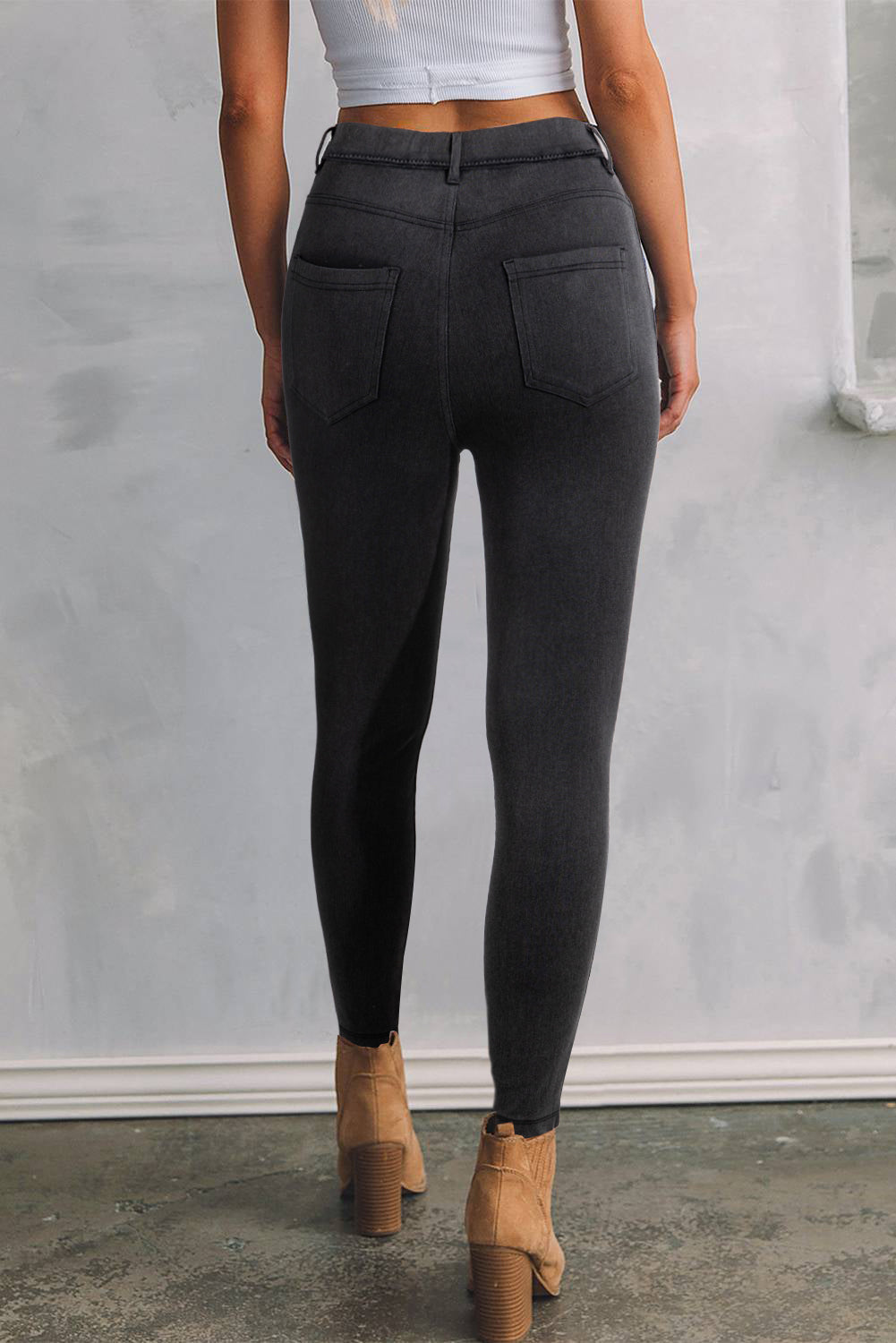 Black High Waist Jeggings