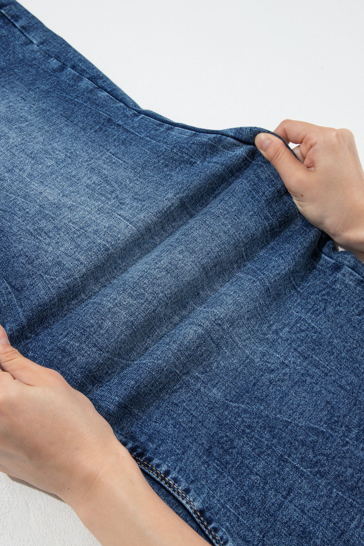 Blue Acid Wash Flare Jeans