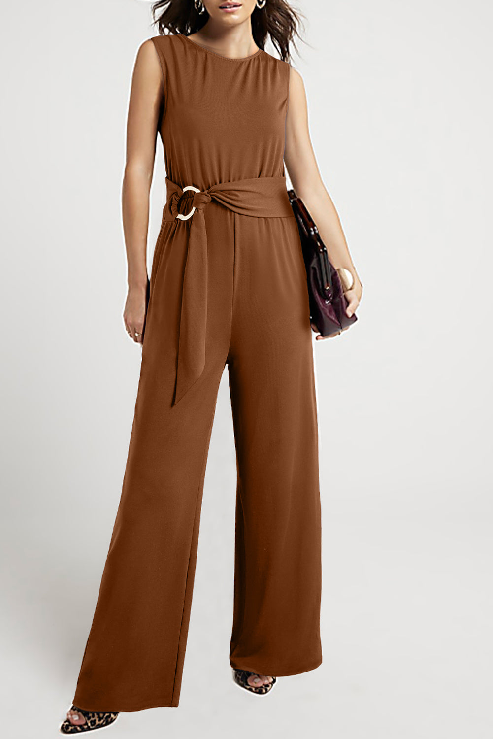 Clay Sash Jumpsuit