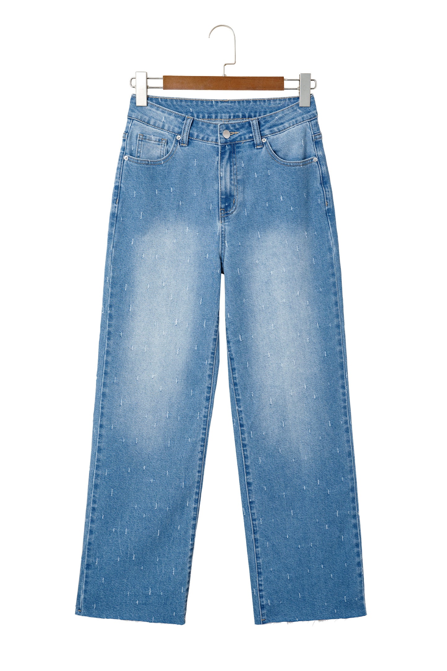 Mist Blue Distressed Jeans