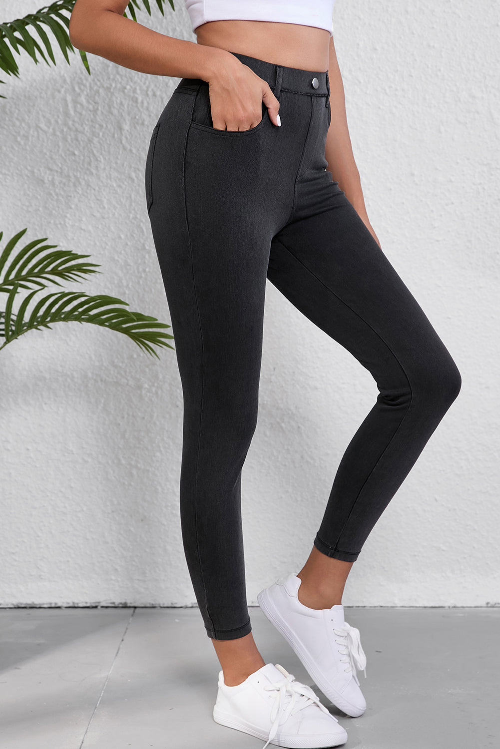 Black High Waist Jeggings