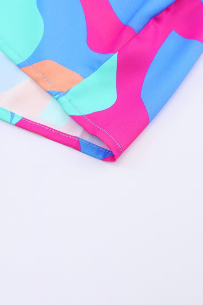 Multicolor Abstract Dress