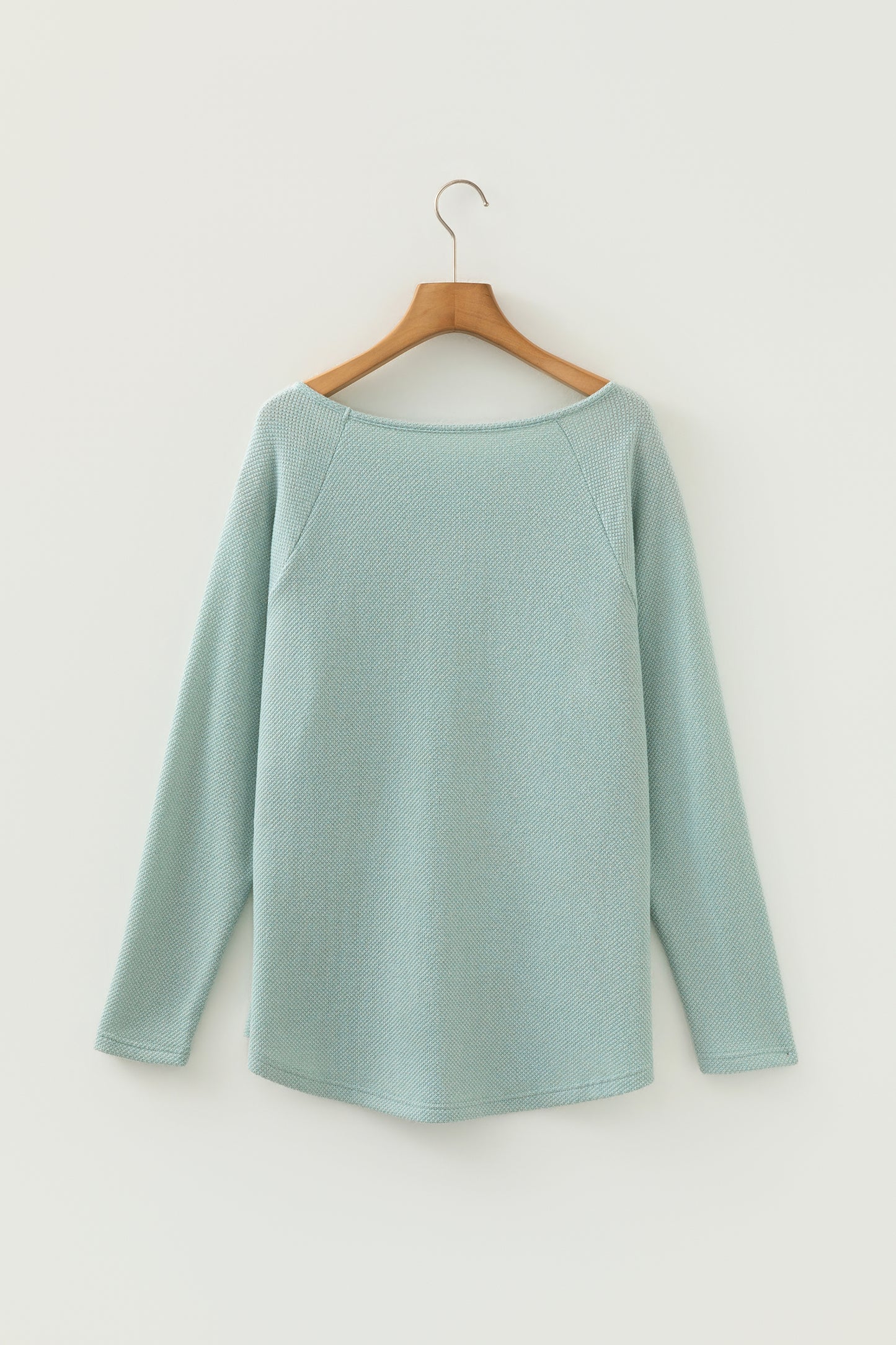 Sage Raglan Sleeve Knit Loose Top
