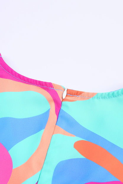 Multicolor Abstract Dress