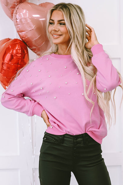 Pink Pearl Crew Neck Sweatshirt