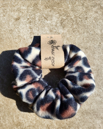 Leopard print scrunchie