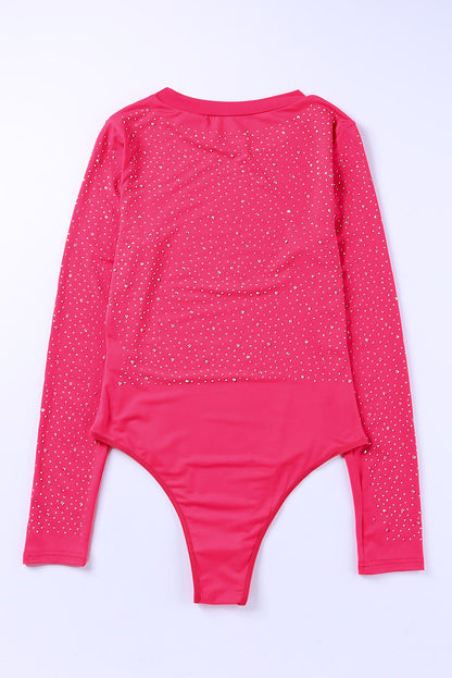 Rhinestone Long Sleeve Bodysuit