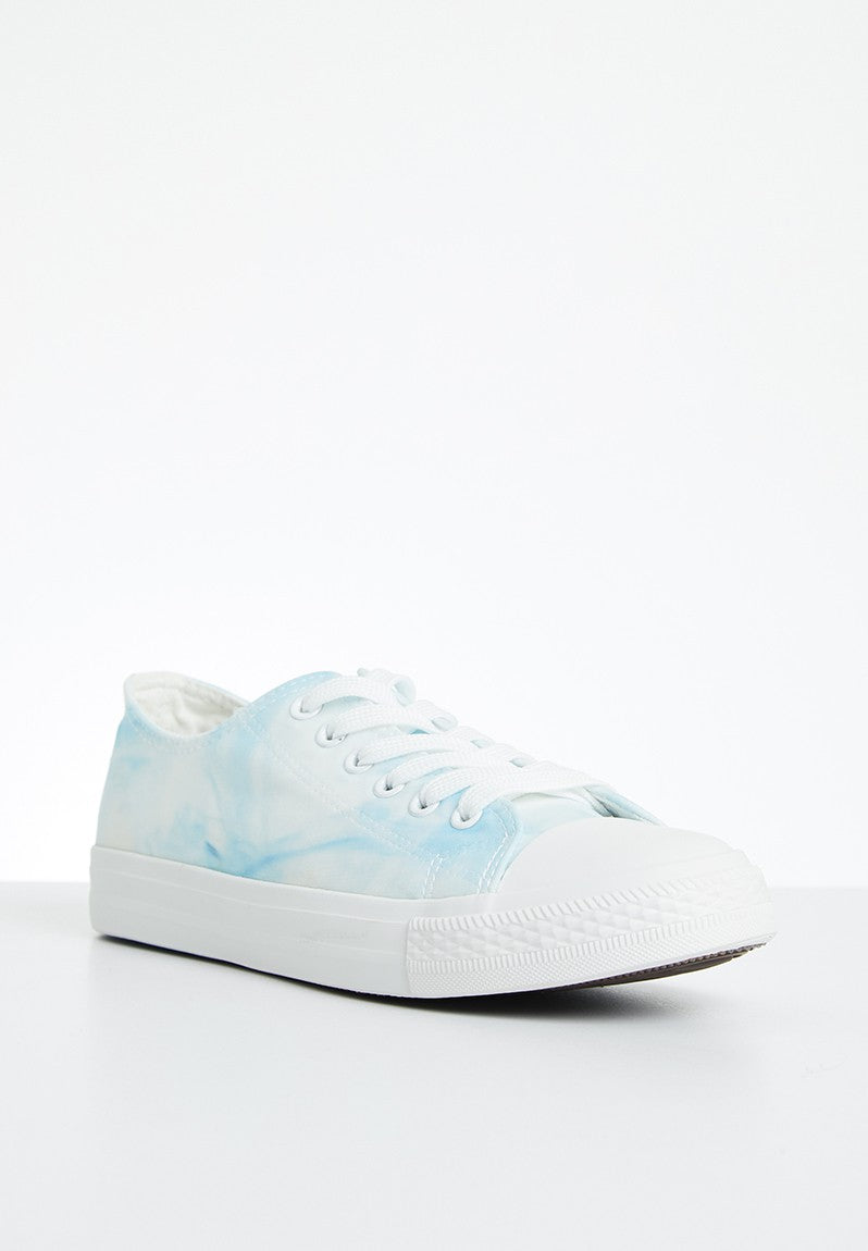 Blue & white tie dye sneaker